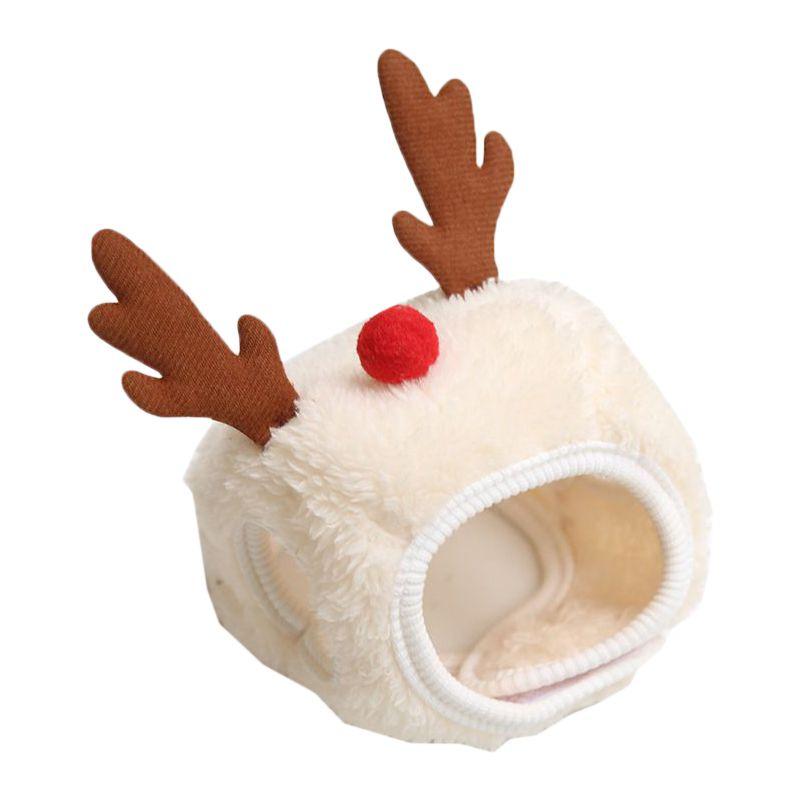 Adorável Conjunto de Chapéu de Natal e Toalha de Saliva para Cães e Gatos Para Celebrações Festivas de Animais de Estimação