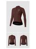 NUCKILY Women's Long Sleeve Cycling Jersey - Breathable, Sweat-Wicking, Tight-Fit Road Bike Top for Spring and Autumn.