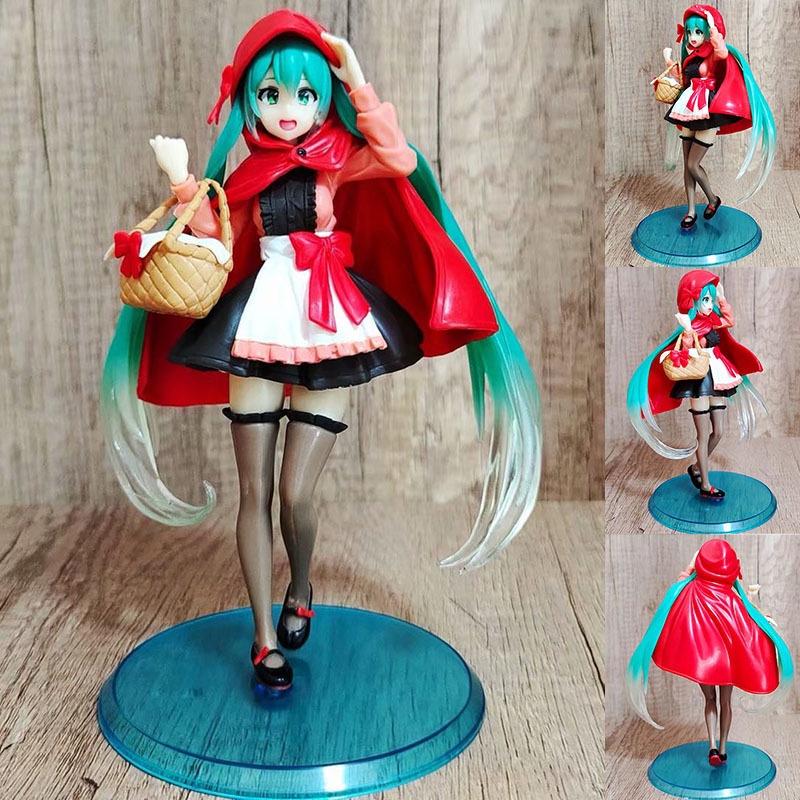 Lifelike Hatsune Miku Little Red Riding Hood Figure Toy Model Perfect Home Decoration Great Gift For Anime Lovers