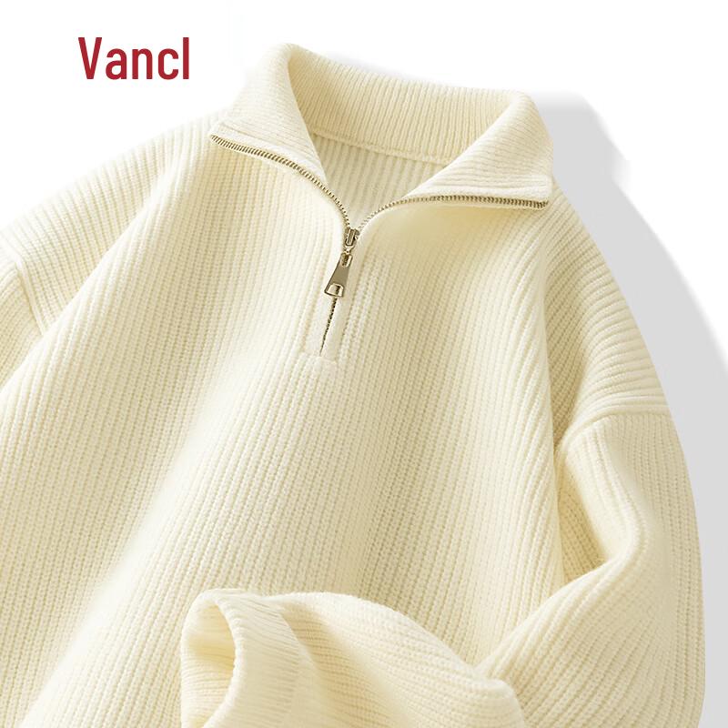 VANCL Men's Half-Zip Stand-Up Collar Knit Sweater