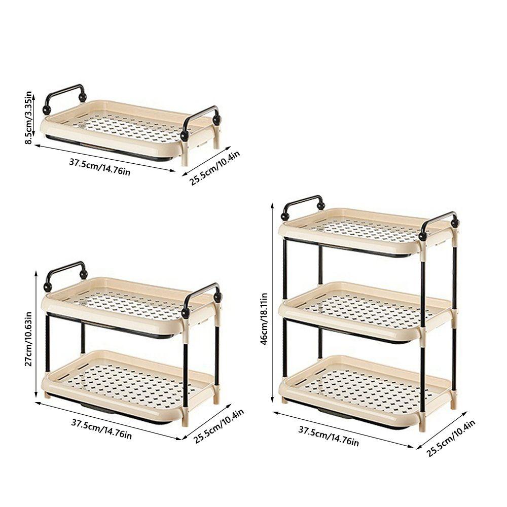 Simple Multi-Layer Storage Rack Stepped Space-Saving Water Cup Storage Rack Durable Sideboards Kitchen Storage