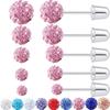 European Fashion Titanium Steel Diamond Ball Cartilage Earrings