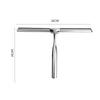 Stainless Steel Shower Squeegee Wiper Brush Multifunctional Glass Scraper Antiskid Handle Corrosion Resistance for Bathroom Tool