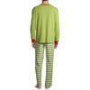 Ensemble de pyjama de Noël à manches longues pour homme avec haut à imprimé graphique et pantalon rayé Vêtements de nuit doux et confortables pour la saison des fêtes