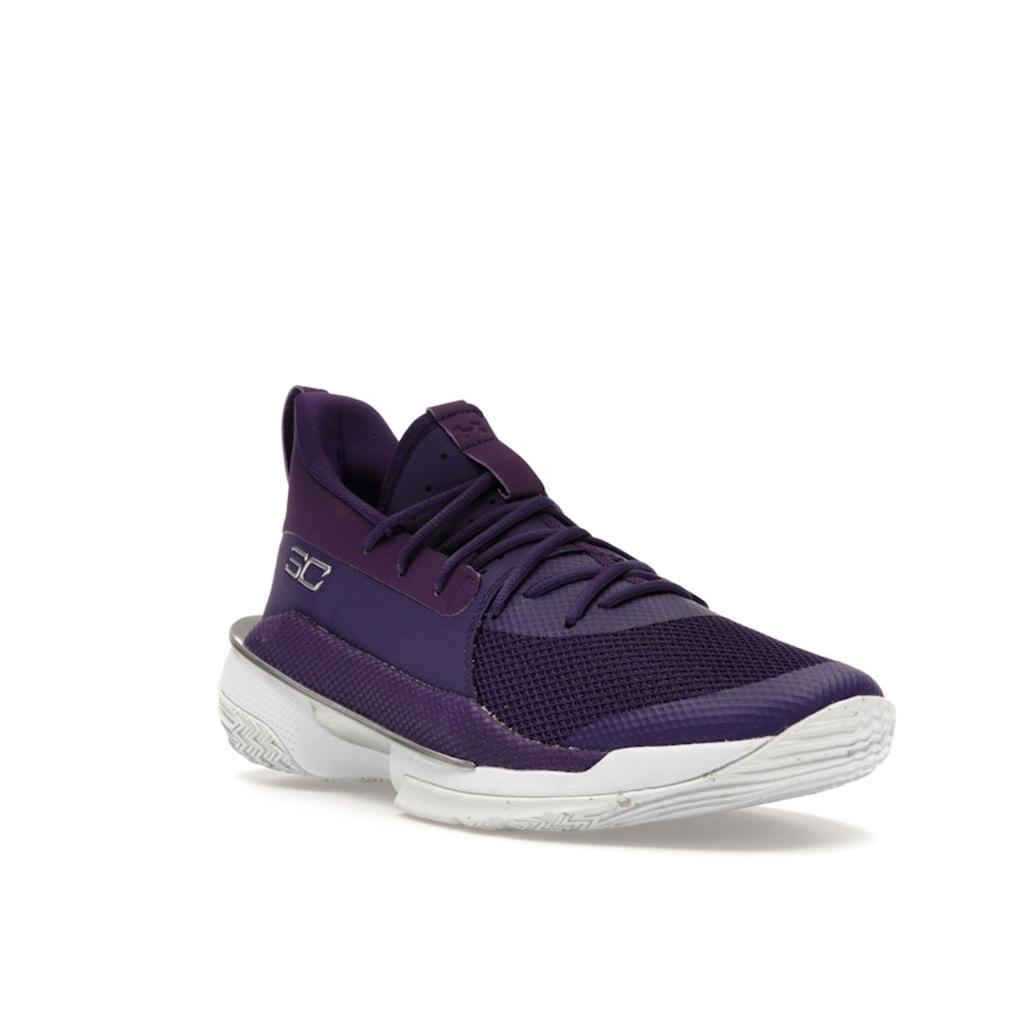 Under Armour Curry 7 Team Purple White Unisex Sneakers Metallic-Silver 3023838-501