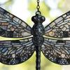 Dragonfly Acrylic Suncatcher Stained Glass Effect Bohemian Window Hanging Ornament for Indoor Outdoor Garden Decor Gifts for Mom Women