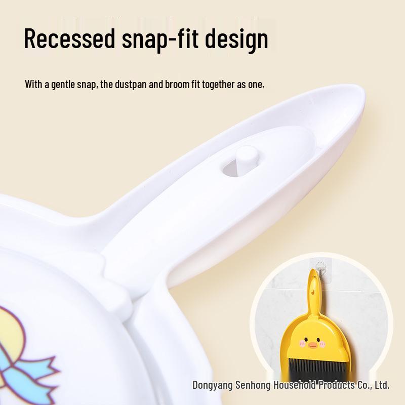 Desktop Cleaning Set: Compact Broom, Dustpan, Keyboard Brush, & Cutting Board Sweeper for Students