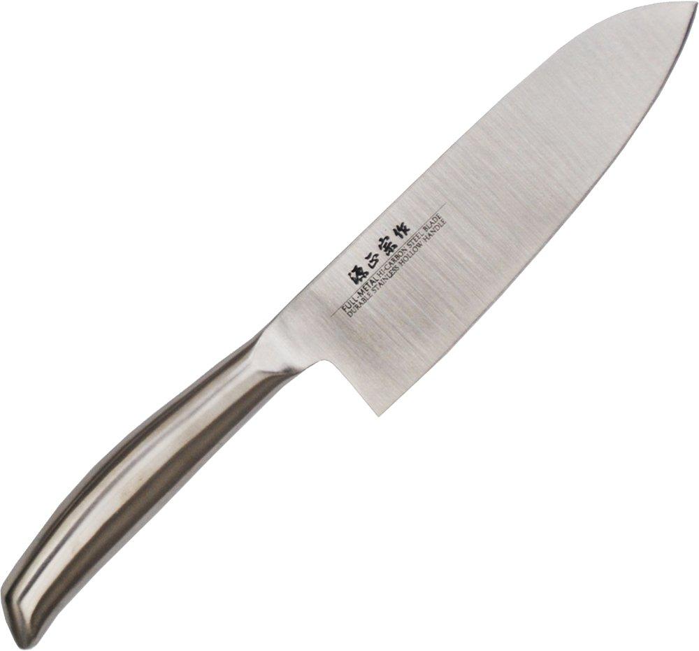 Satake Sangyo Messer Santoku Santoku Hergestellt aus Vollstahl Gen Masamune Set Messer/Schälmesser/Kleines Messer, Japan, Stahl,