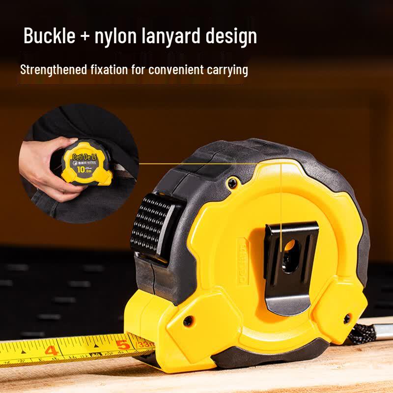Deli 10m Luban Fengshui Steel Tape Measure