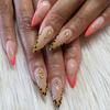 24 Piezas Negras Desmontables Almendra Francesas Cobertura Completa Uñas Postizas Con Líneas Plateadas de Mariposa Stiletto Press On Nails Para Manicura DIY