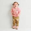 MIKIHOUSE HOT BISCUITS Sweatshirt for Boys and Salmon Product Girls, Pink, 100cm, Number 73-5602-689