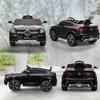 Elektroauto für Kinder, 12V Kinderauto mit Fernbedienung, LED-Lichter, Musik, 3 Geschwindigkeiten, 3-6 Jahre, Schwarz
