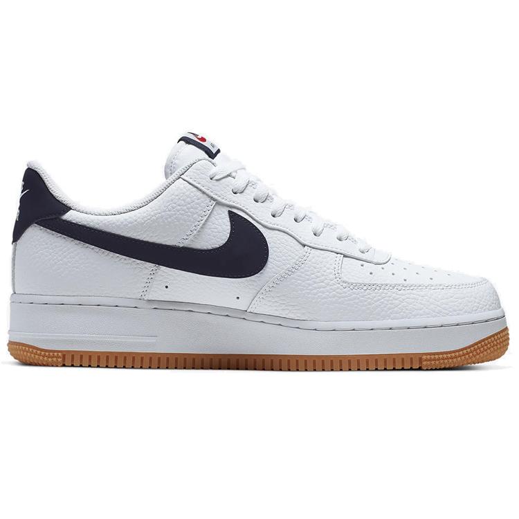 New Nike Air Force 1 Low '07 White Obsidian CI0057-100