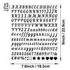 5 Sheets 0.5 Inch Art Letter Number Sticker Removable Handwritten Stationery Sticker Crafts Gifts DIY Diary Name Letter Stickers