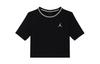 T Shirts Women's Black Crew Neck Moderate FV7090-010
