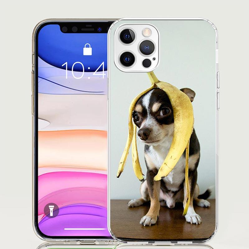 Chihuahua Puppy Teacup Dogs Case Phone Cover for Apple iphone 16 15 14 13 12 Mini 11 Pro Max 16E X XS XR 7 Plus 8 + SE 2020 Tren