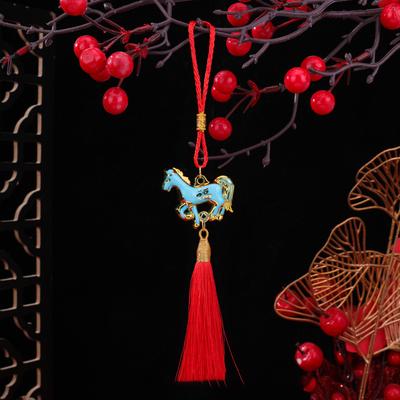 1/6Pcs 2026 Year Of The Horse Wall Hanging Ornament Pendant Lucky  Year Oil-Drip Horse Pendant Decor Home Hanging Supplies