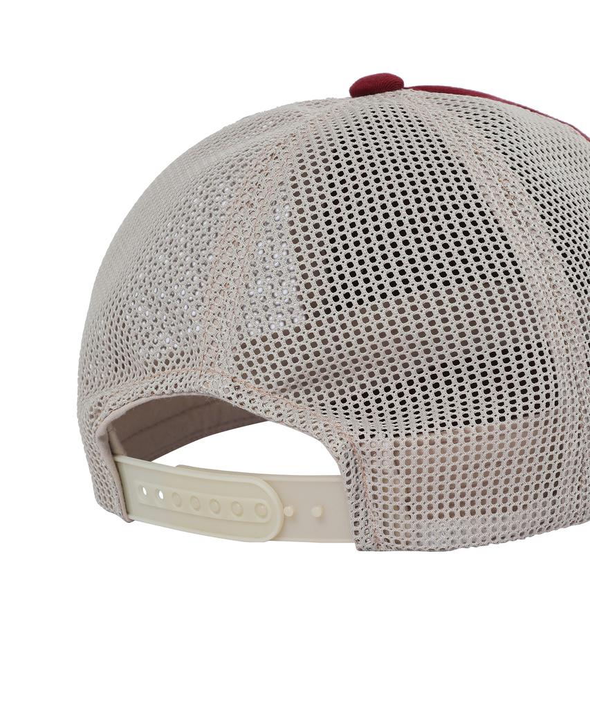 BAUF Piece Big Logo Mesh Ball Cap [Burgundy]