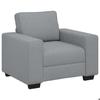 VidaXL Armchair Light Grey 60 Cm Fabric, Single Sofa Armchair, Accent Chair, Relaxation Armchair, Armchair of 4105146