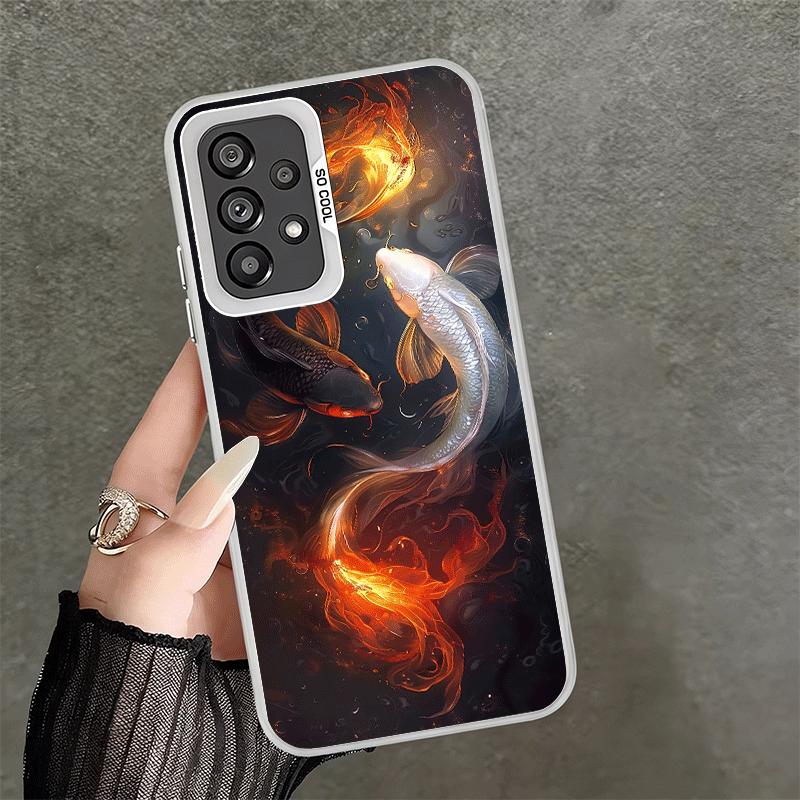 Golden Carp Lucky Koi Shockproof Phone Case for Samsung A17 A16 A15 A14 A37 A57 A36 A56 A26 A35 A55 A25 A34 A54 A24 A13 A23 A33