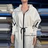 2024 Autumn/Winter European & American Women's Casual Hooded Spliced Coat