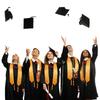 4Pcs/Set Graduation Stole Sash Graduation Robe Set with Tassel Doctor Gown Bachelor Gown  Graduation