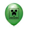12" Pixel Minecraft Birthday Latex Balloon Party Decoration Kids Baby Shower