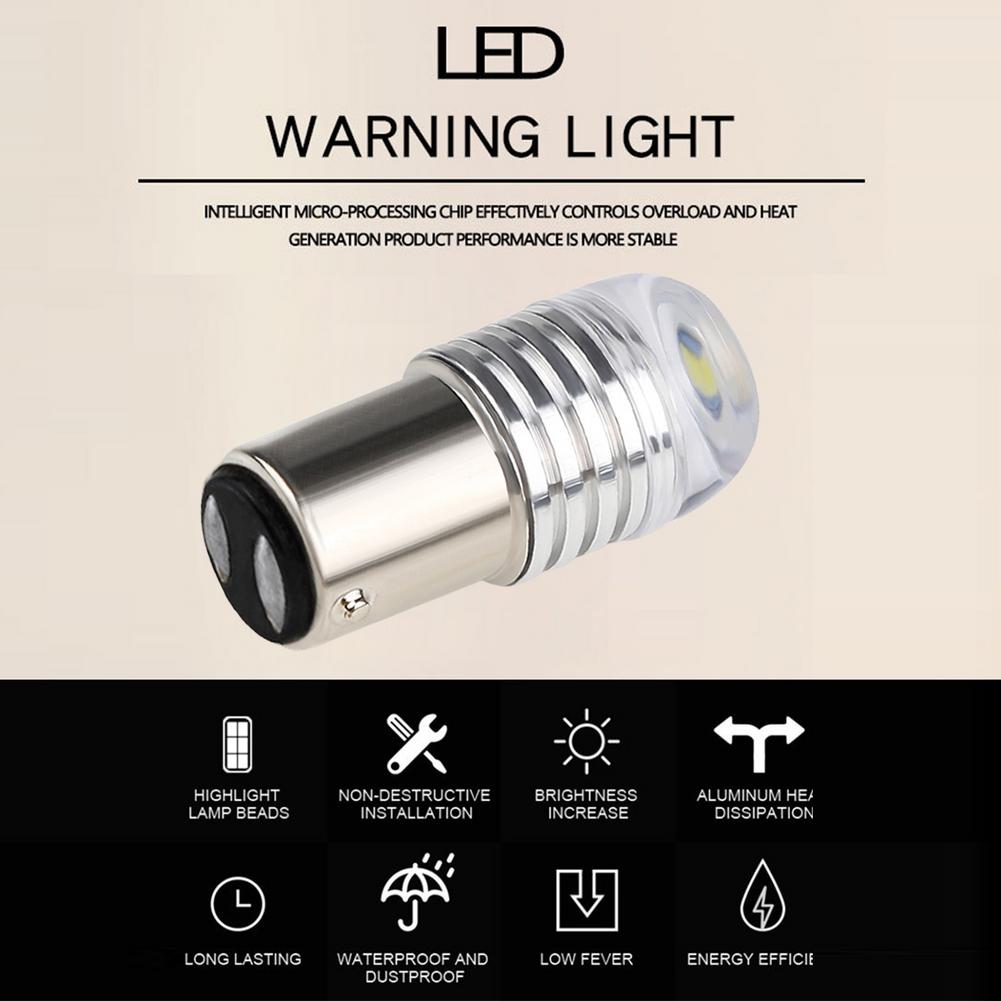 1157 BAY15D LED Car Brake Light - Universal Car Signal Lamp Super Bright Red White Stop Bulb Auto Tail Flash Strobe Lights En