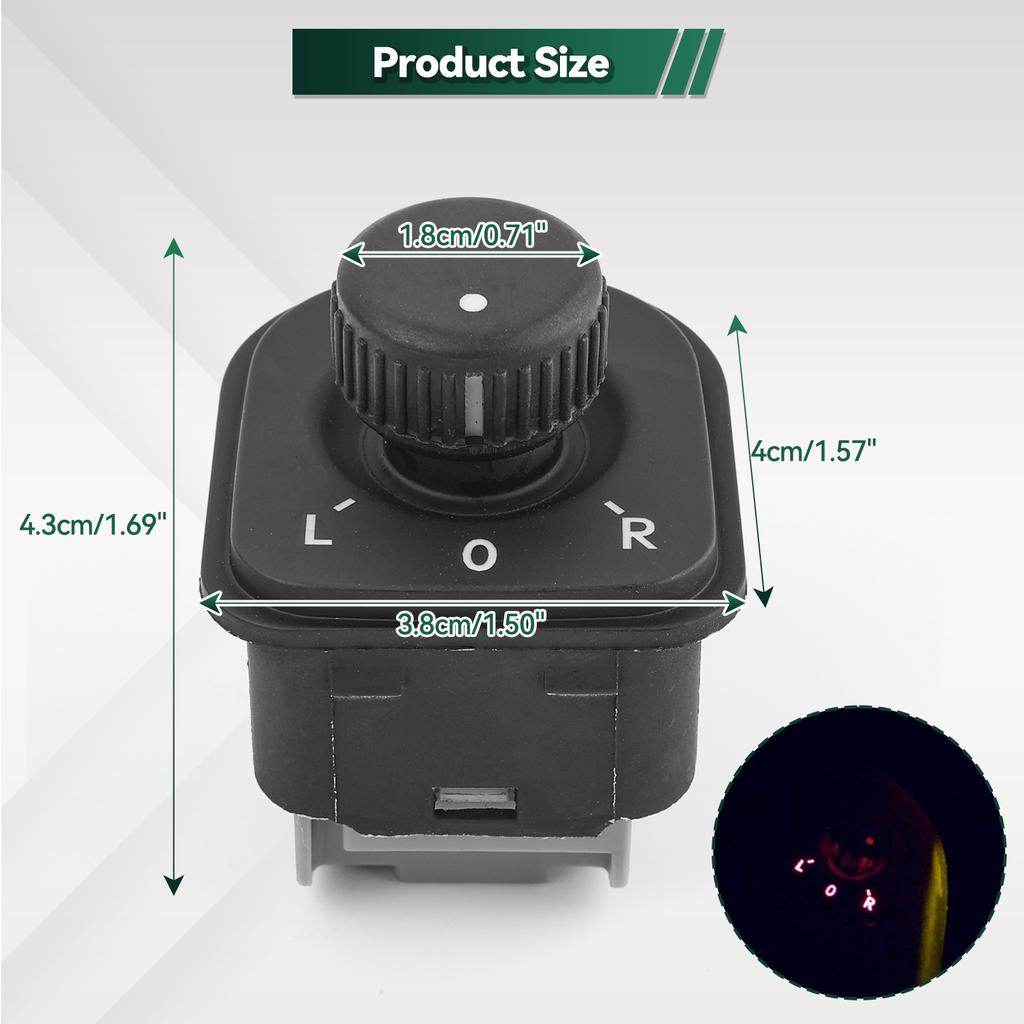 Electric Power Car Side Mirror Switch Rear Control Button For VW Golf MK5 MK6 Passat B6 Tiguan Jetta Eos 1K0 959 565H 1K0959565H