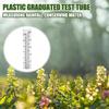 Plastic Graduated Test Tube Garden Plastic Measuring Device Rainwater Collector Outdoor Test Tube