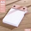 1book Small portable notebook with tear off note paper and replacement for photo paper, high aesthetic label, portable