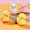 Cute Clockwork Jumping Chick Duck Stuffed Toy For Easter Party Gift