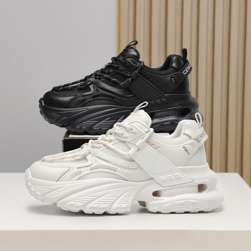 Thick-soled White Dad Shoes Women's Ins Tide 2025 Summer Breathable Mesh Comfortable Women's Shoes Heightening Sports Shoes Internet Celebrities