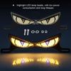 Motorcycle LED Decorative Eye Lights License Plate Snake Eye Rear Tail Light Strobe Flashing for Motorcycle Modified Accessory