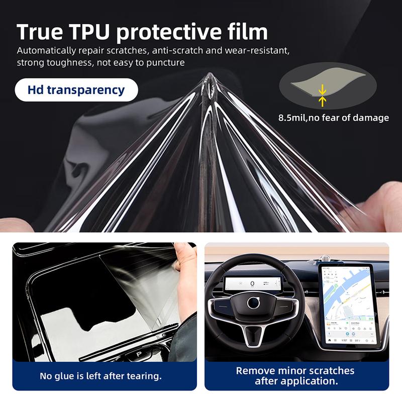 For Volvo EX90 2025 Polestar 3 Car Central Control Navigation trument Display Screen Protective Film Interior Sticker TPU PPF