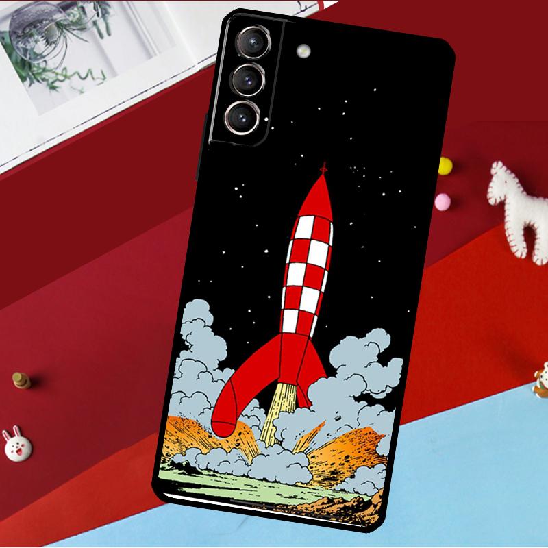 

Cartoon Rocket Funda For Samsung Galaxy S26 S25 S23 S22 S20 S24 Ultra S9 S10 Plus S21 FE S25 FE Phone Case Galaxy S26Ultra