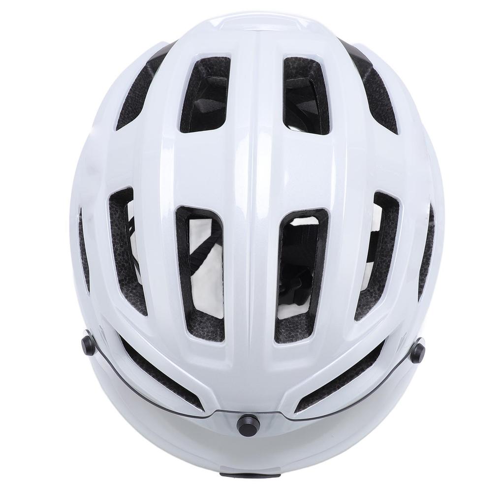 Bike Helmet with Magnetic Photochromic Goggles PC EPS Windproof Impact Proof Lightweight Breathable Cycling Helmet for