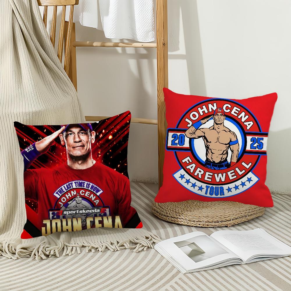 HOT Wrestler J-John C-Cena COOL Pillow Case Office Cushions Suitable For Sofa Car Bedroom Decorative Cushion Cover