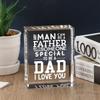 Kristall-Erinnerungsgeschenk für Papa von Tochter Sohn - Acryl Vatertag Weihnachten Geburtstag Geschenk mit "Ich liebe dich" Botschaft, Herzlich Sentimentale Erinn