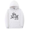 Autumn Winter YES I'MCOLD Letter Logo Print Saint Hoodie Hooded Men Women Couple Casual Gray Black Oversized Pullovers