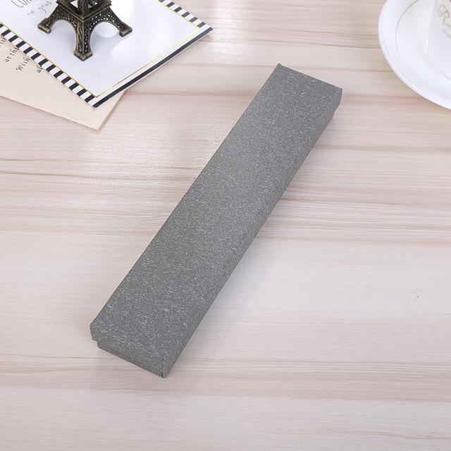 Doreenbeads Rectangle Cardboard Necklace Bracelet Jewelry Box Creative Gift Box For Jewelry Packaging 21 *4 *2cm Simple Style 1pc