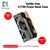 Custodia Power Bank 10W 21700 Guscio Caricabatterie Fai-da-te Senza Saldatura Contenitore Portatile per Power Bank con Display Digitale