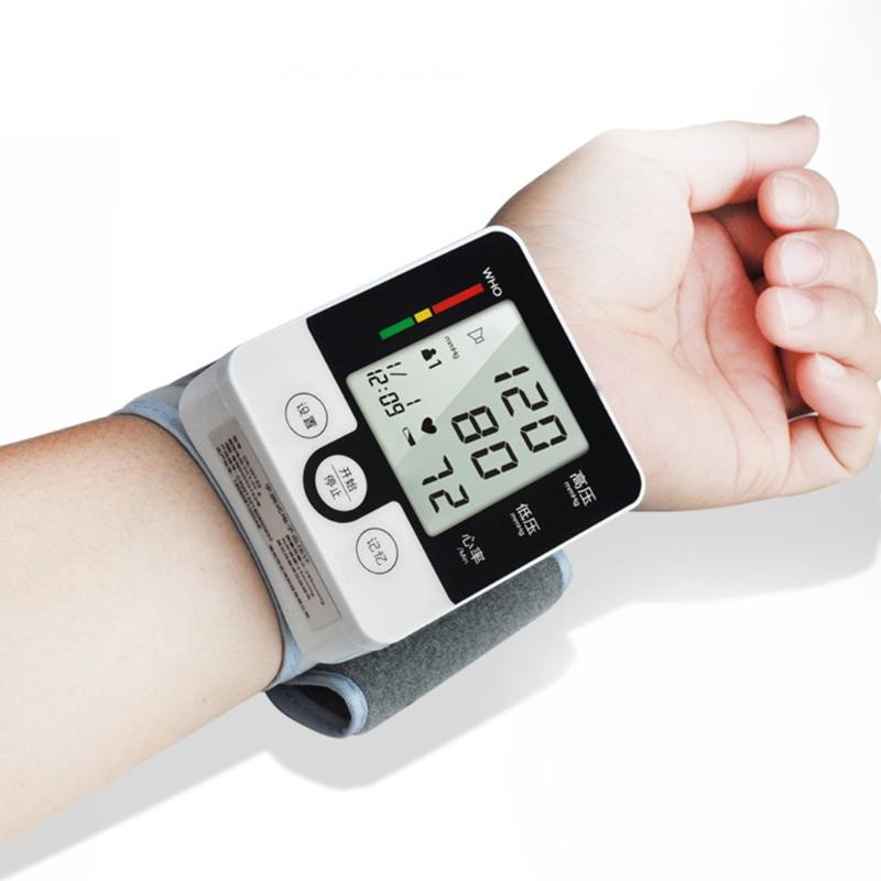 Blood Pressure Monitor Wrist Accurate Automatic High Blood Pressure Monitors Portable LCD Screen Powered by Battery