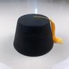 Ottoman Fez Hat Breathable Turkish Black Tassels Cap Cosplay Accessory Headwear