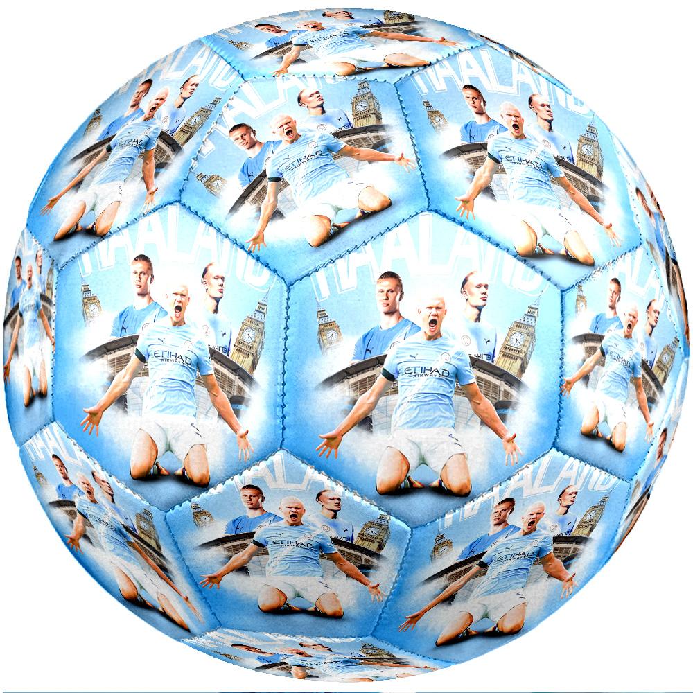 Pallone da calcio tema Erling Haaland Taglia 5 Pallone da calcio Tocco Morbido Pallone da calcio Professionale per Allenamento per Sport all'Aperto