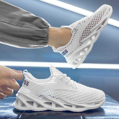Scarpe sportive da tempo libero estive traspiranti a trama larga, leggere, da corsa, alla moda, con design a rete vuota sottile