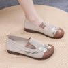 Casual Round Toe Breathable Slip On Woman Footwear Spring Autumn New Arrival 2025 Original Offer 39 Embroidered Shoes for Women