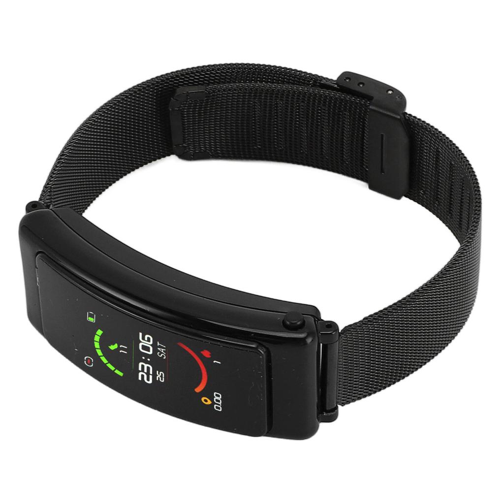 Relógio inteligente de 1,14 polegadas com rastreador de saúde e condicionamento físico, fone de ouvido Bluetooth, vários modos esportivos, pedômetro de aço