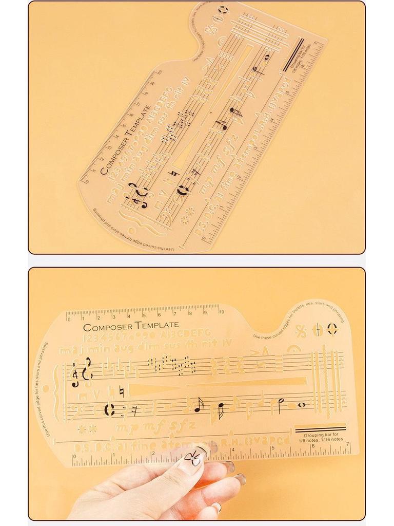 ROCKHOUSE Musiktheorie-Lineal: Notenschrift & Leseführer