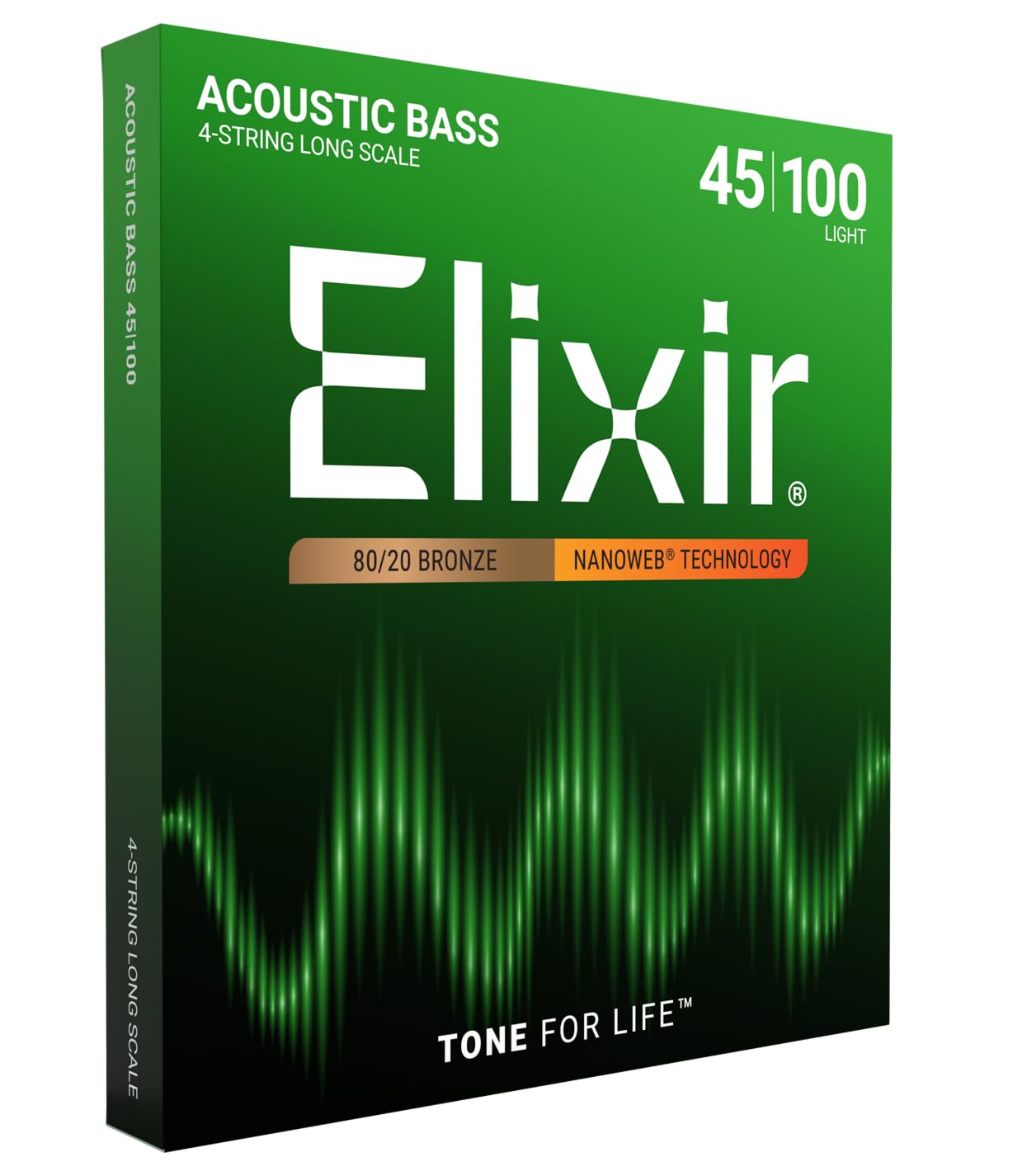 

Elixir NANOWEB Light Acoustic Bass Strings, .045-.100, #14502 (Official Japanese Product)